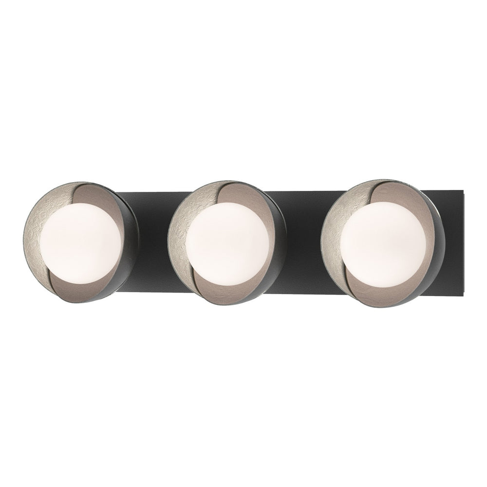 Hubbardton Forge - Three Light Bath Sconce - Brooklyn - Black- Union Lighting Luminaires Decor