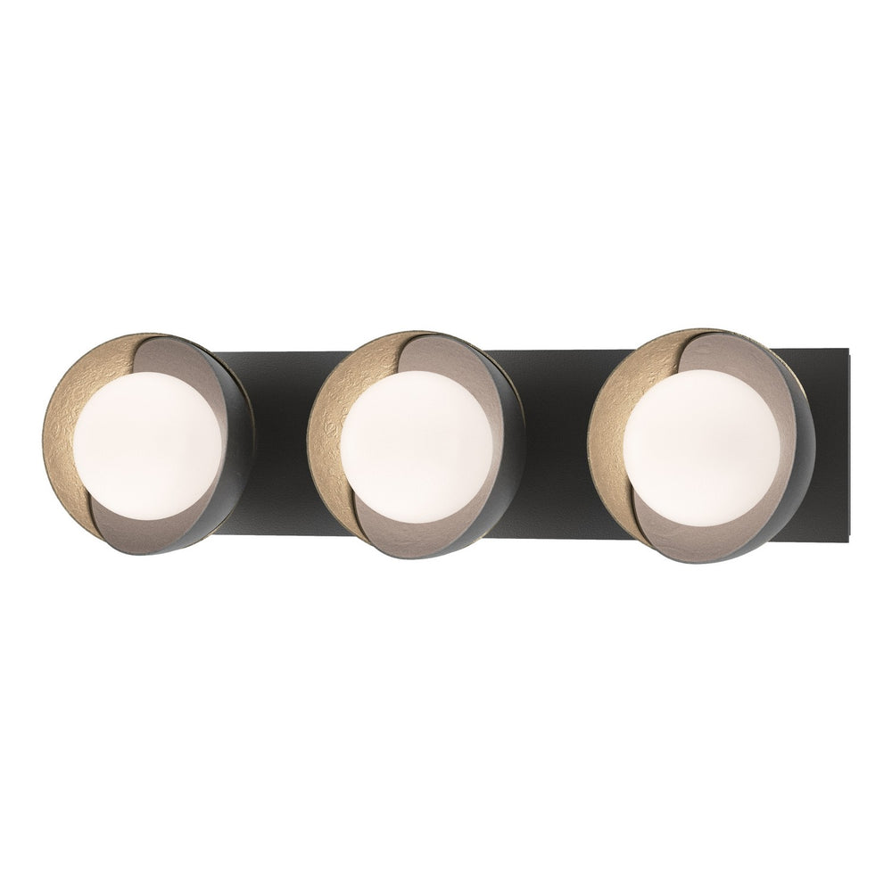 Hubbardton Forge - Three Light Bath Sconce - Brooklyn - Black- Union Lighting Luminaires Decor