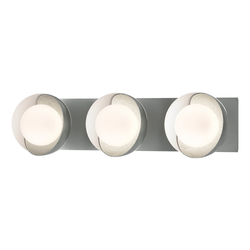 Hubbardton Forge - Three Light Wall Sconce - Brooklyn - Vintage Platinum- Union Lighting Luminaires Decor