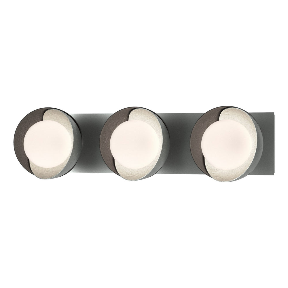Hubbardton Forge - Three Light Bath Sconce - Brooklyn - Vintage Platinum- Union Lighting Luminaires Decor