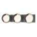 Hubbardton Forge - Three Light Bath Sconce - Brooklyn - Vintage Platinum- Union Lighting Luminaires Decor