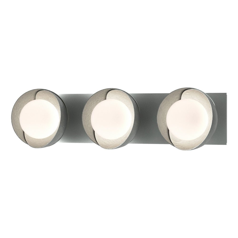 Hubbardton Forge - Three Light Bath Sconce - Brooklyn - Vintage Platinum- Union Lighting Luminaires Decor