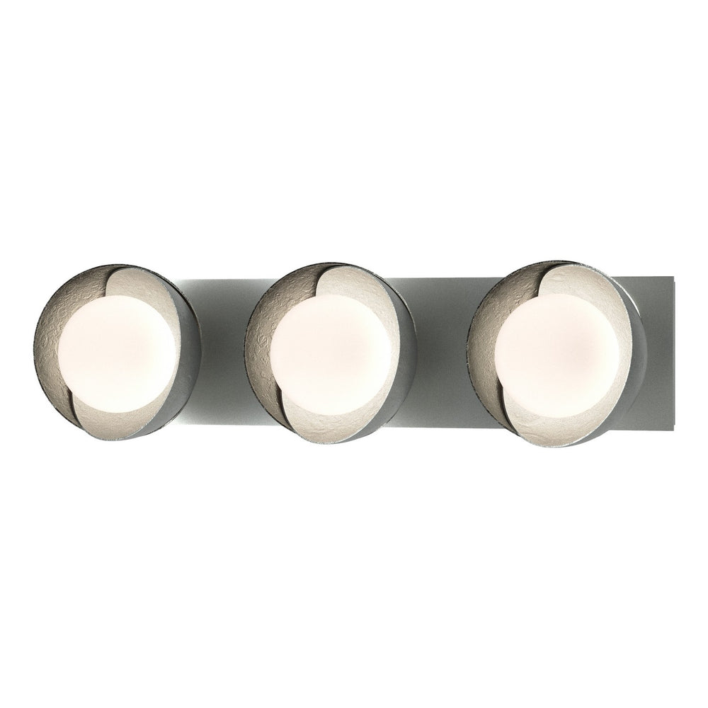 Hubbardton Forge - Three Light Bath Sconce - Brooklyn - Vintage Platinum- Union Lighting Luminaires Decor