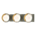 Hubbardton Forge - Three Light Bath Sconce - Brooklyn - Vintage Platinum- Union Lighting Luminaires Decor