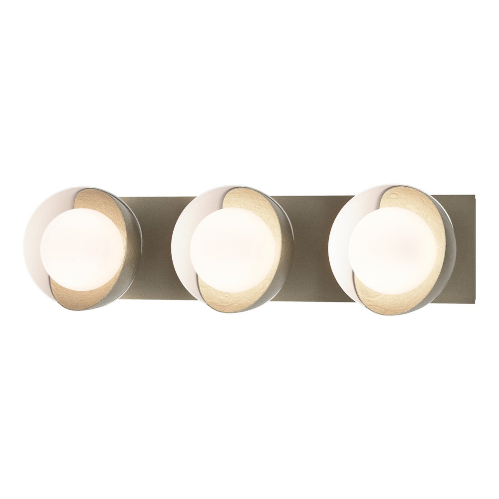 Hubbardton Forge - Three Light Wall Sconce - Brooklyn - Soft Gold- Union Lighting Luminaires Decor
