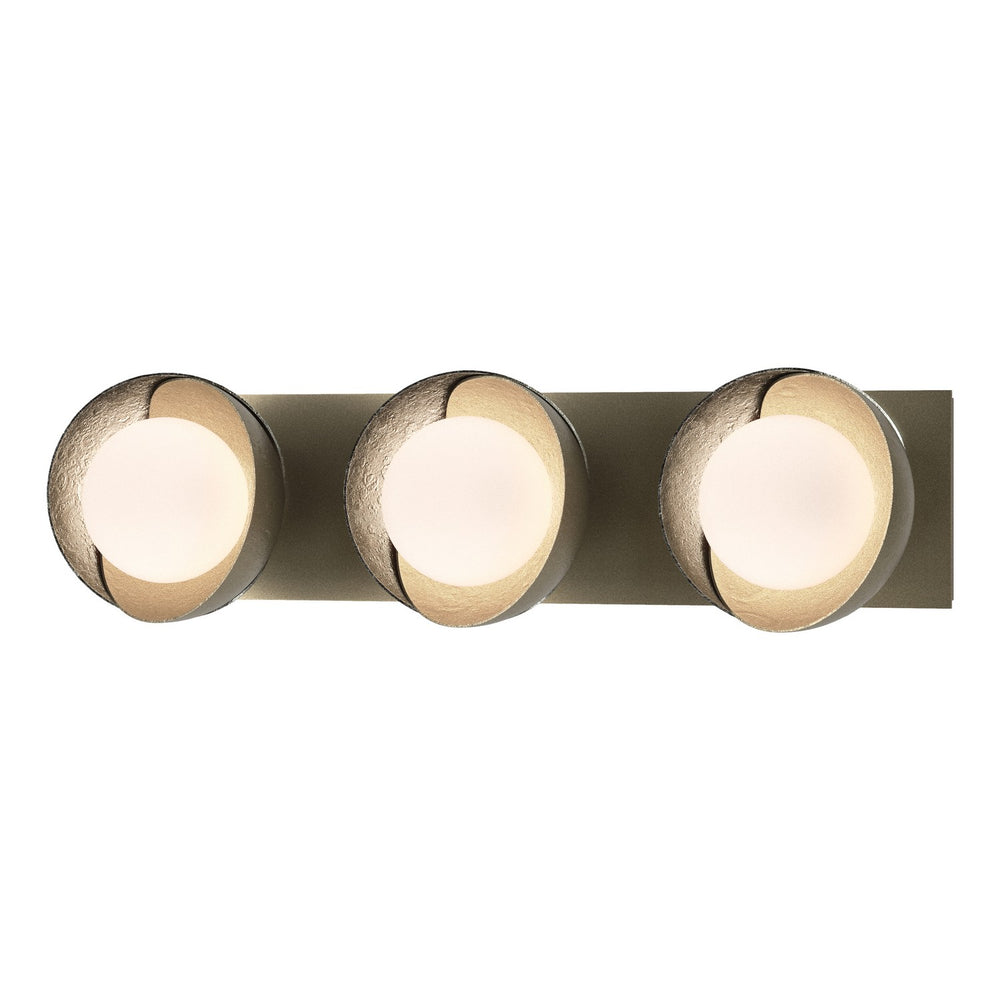 Hubbardton Forge - Three Light Bath Sconce - Brooklyn - Soft Gold- Union Lighting Luminaires Decor