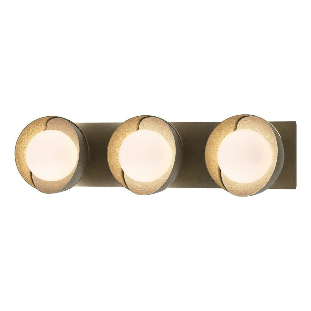 Hubbardton Forge - Three Light Bath Sconce - Brooklyn - Soft Gold- Union Lighting Luminaires Decor