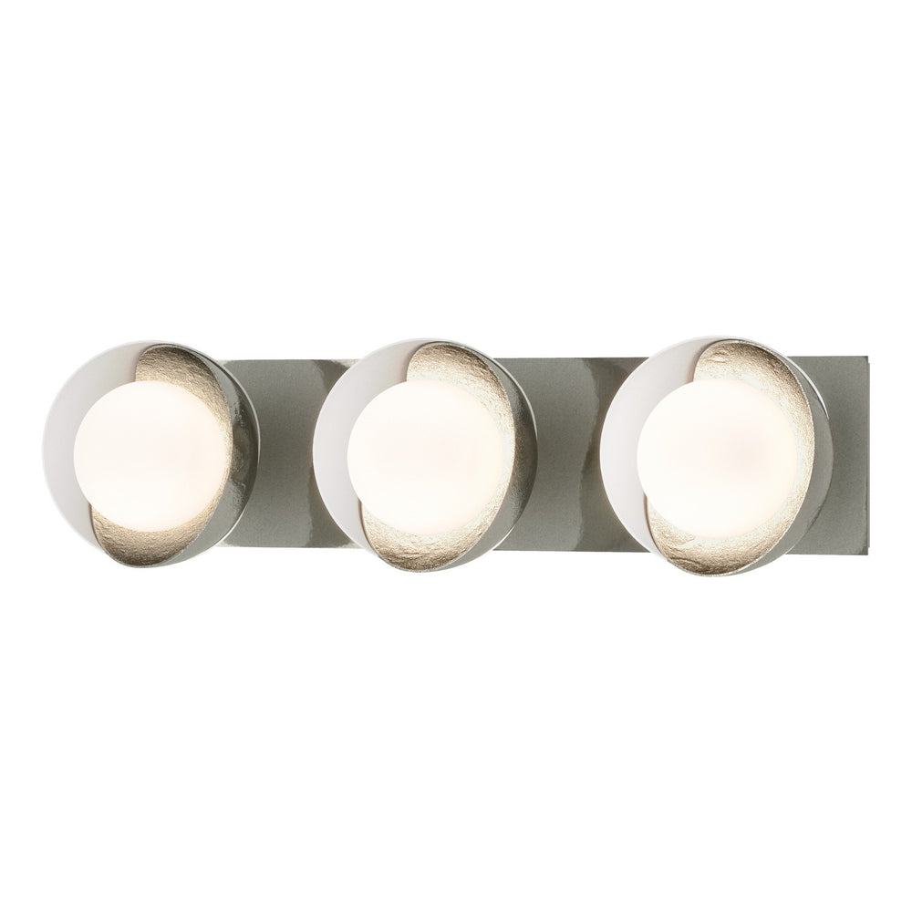 Hubbardton Forge - Three Light Wall Sconce - Brooklyn - Sterling- Union Lighting Luminaires Decor