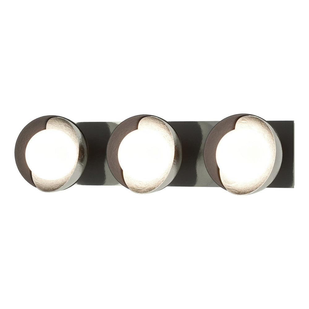 Hubbardton Forge - Three Light Bath Sconce - Brooklyn - Sterling- Union Lighting Luminaires Decor