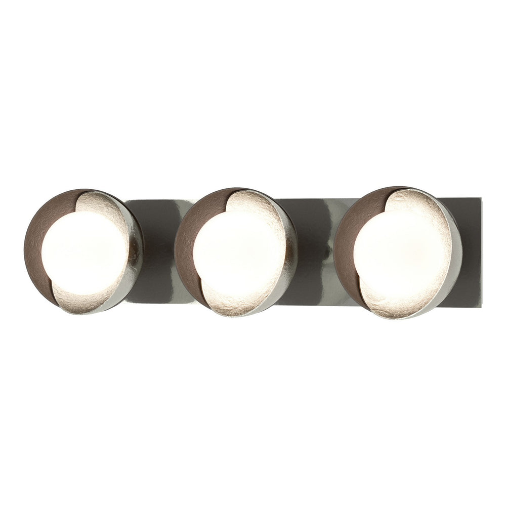 Hubbardton Forge - Three Light Bath Sconce - Brooklyn - Sterling- Union Lighting Luminaires Decor
