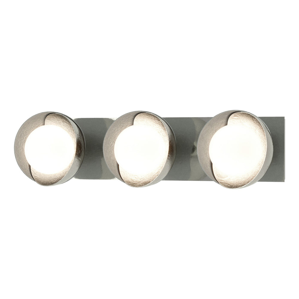 Hubbardton Forge - Three Light Bath Sconce - Brooklyn - Sterling- Union Lighting Luminaires Decor