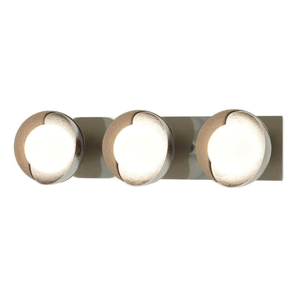 Hubbardton Forge - Three Light Bath Sconce - Brooklyn - Sterling- Union Lighting Luminaires Decor