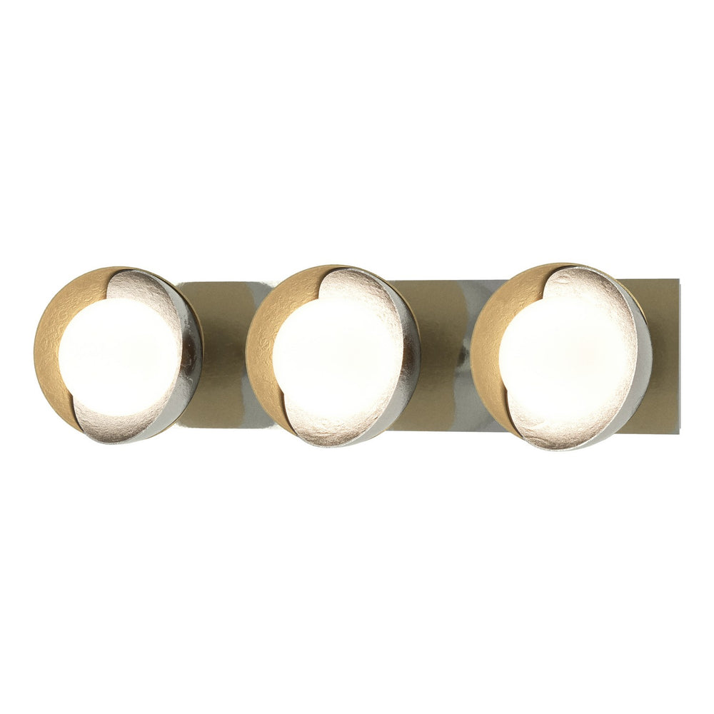 Hubbardton Forge - Three Light Bath Sconce - Brooklyn - Sterling- Union Lighting Luminaires Decor