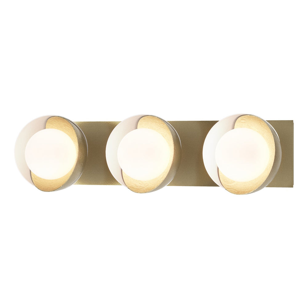 Hubbardton Forge - Three Light Wall Sconce - Brooklyn - Modern Brass- Union Lighting Luminaires Decor