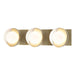 Hubbardton Forge - Three Light Wall Sconce - Brooklyn - Modern Brass- Union Lighting Luminaires Decor