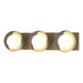 Hubbardton Forge - Three Light Bath Sconce - Brooklyn - Modern Brass- Union Lighting Luminaires Decor