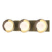 Hubbardton Forge - Three Light Bath Sconce - Brooklyn - Modern Brass- Union Lighting Luminaires Decor
