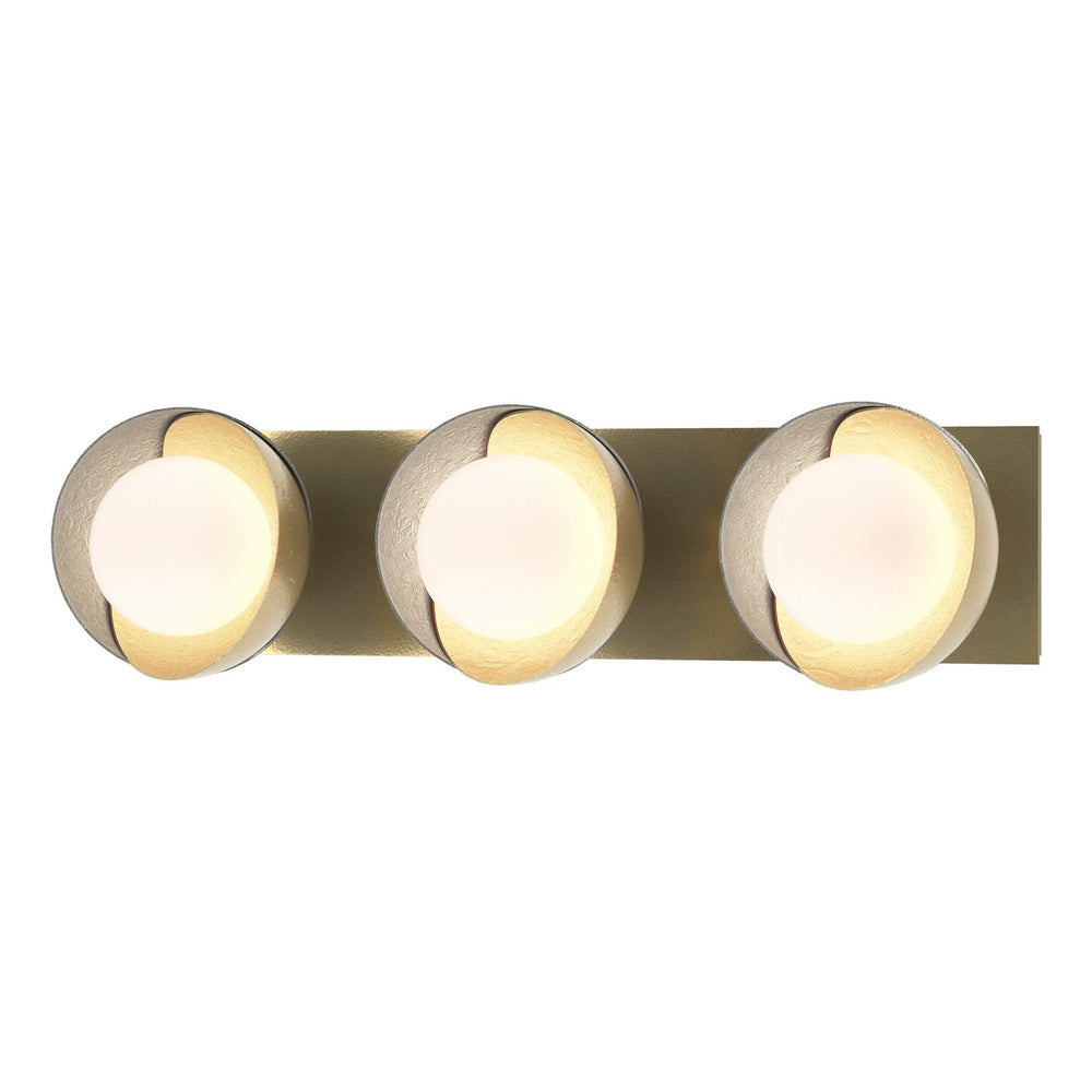 Hubbardton Forge - Three Light Bath Sconce - Brooklyn - Modern Brass- Union Lighting Luminaires Decor