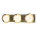 Hubbardton Forge - Three Light Bath Sconce - Brooklyn - Modern Brass- Union Lighting Luminaires Decor