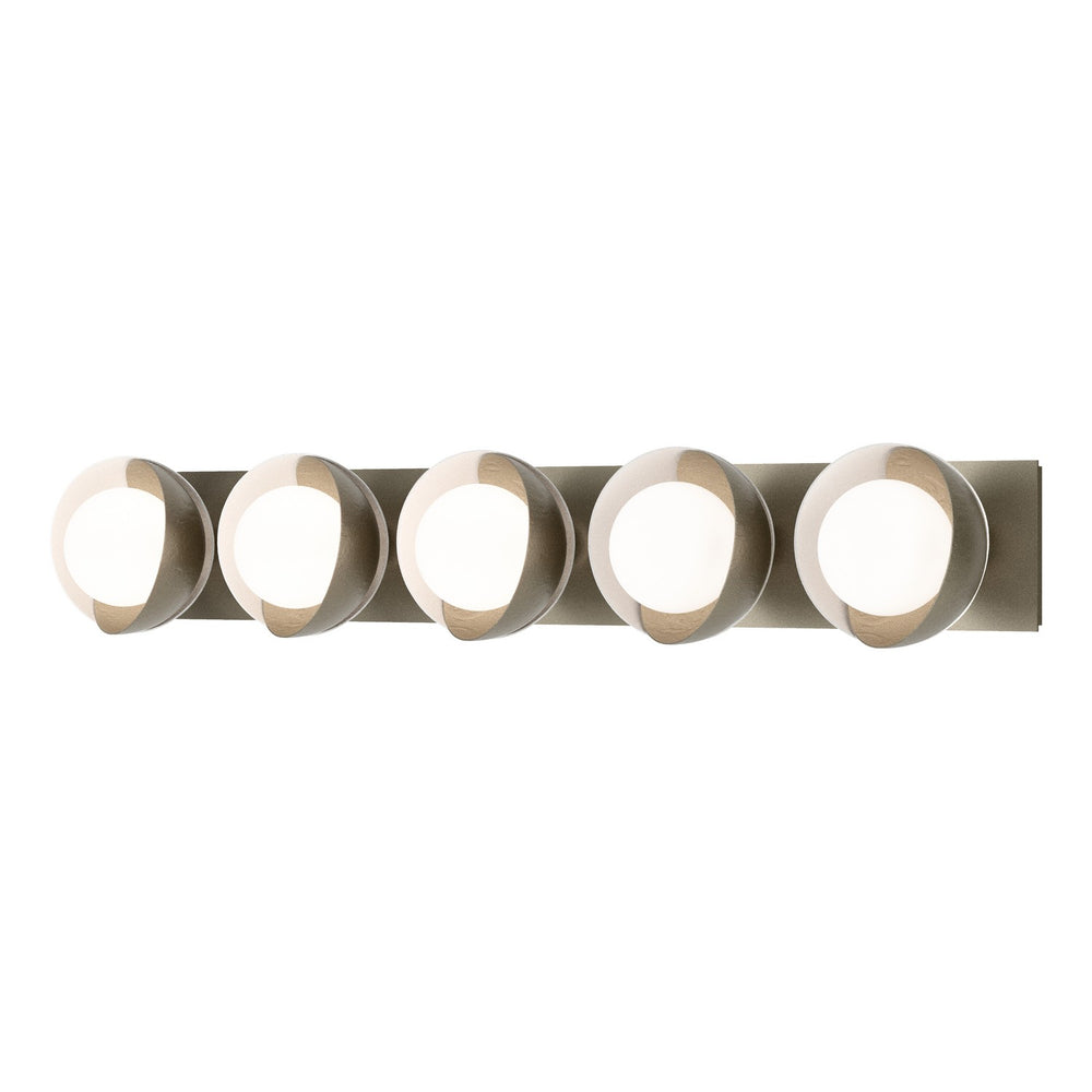 Hubbardton Forge - Five Light Wall Sconce - Brooklyn - Soft Gold- Union Lighting Luminaires Decor