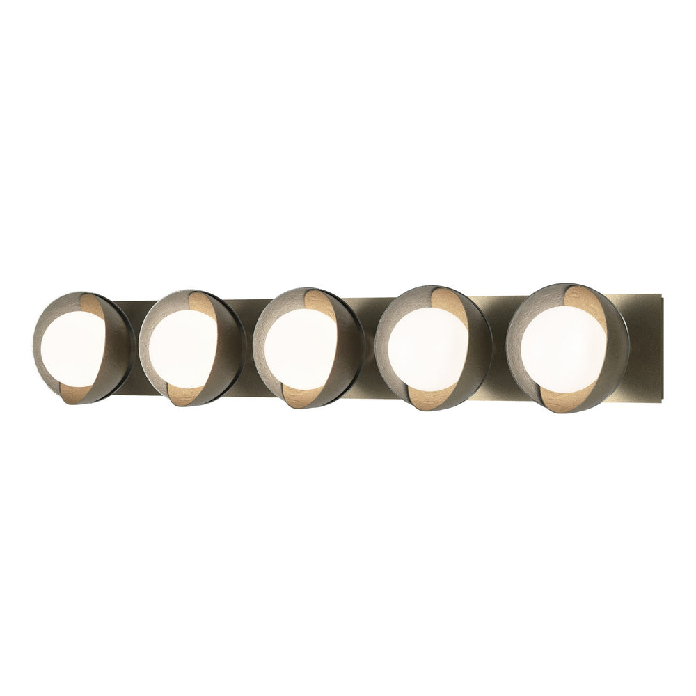 Hubbardton Forge - Five Light Bath Sconce - Brooklyn - Soft Gold- Union Lighting Luminaires Decor