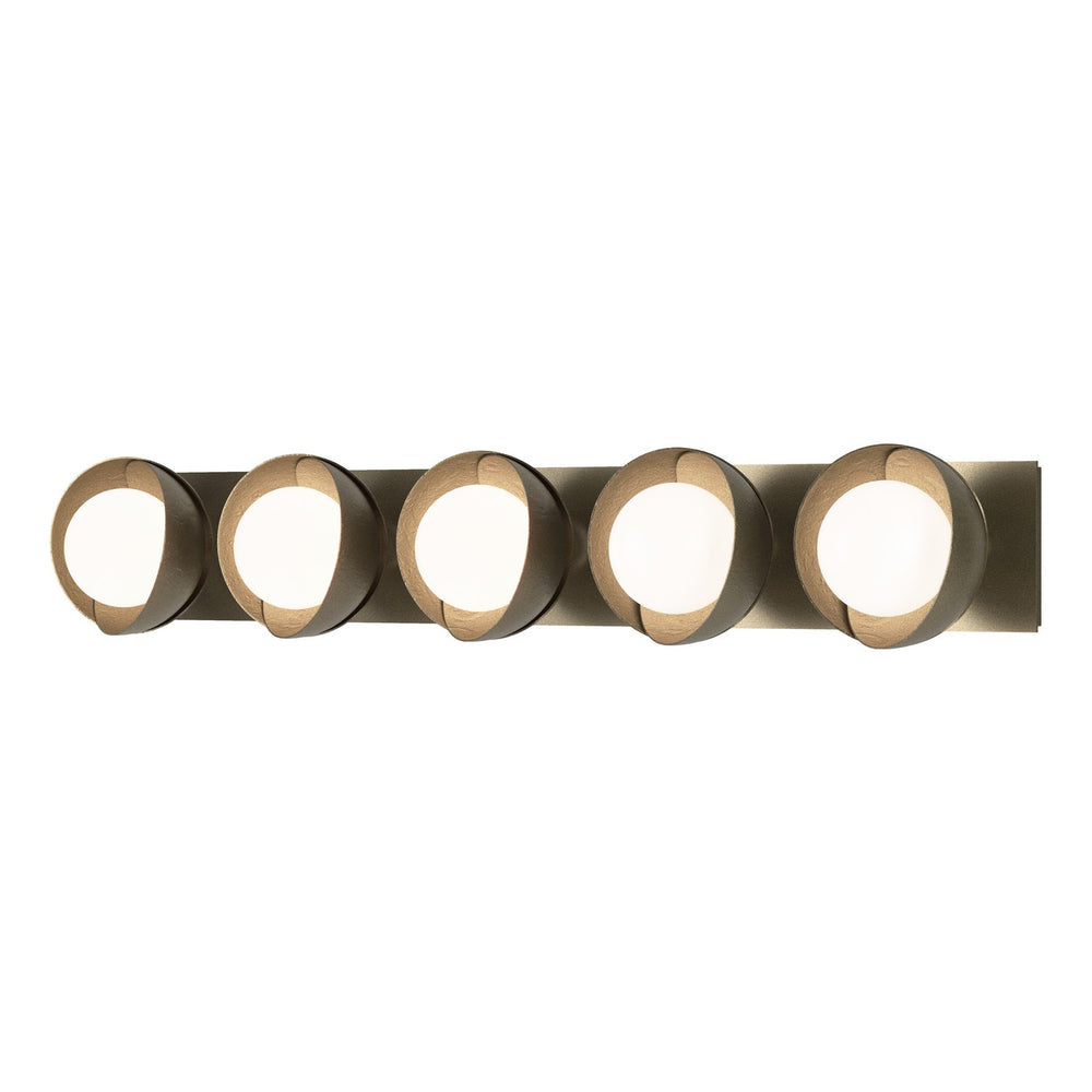 Hubbardton Forge - Five Light Bath Sconce - Brooklyn - Soft Gold- Union Lighting Luminaires Decor