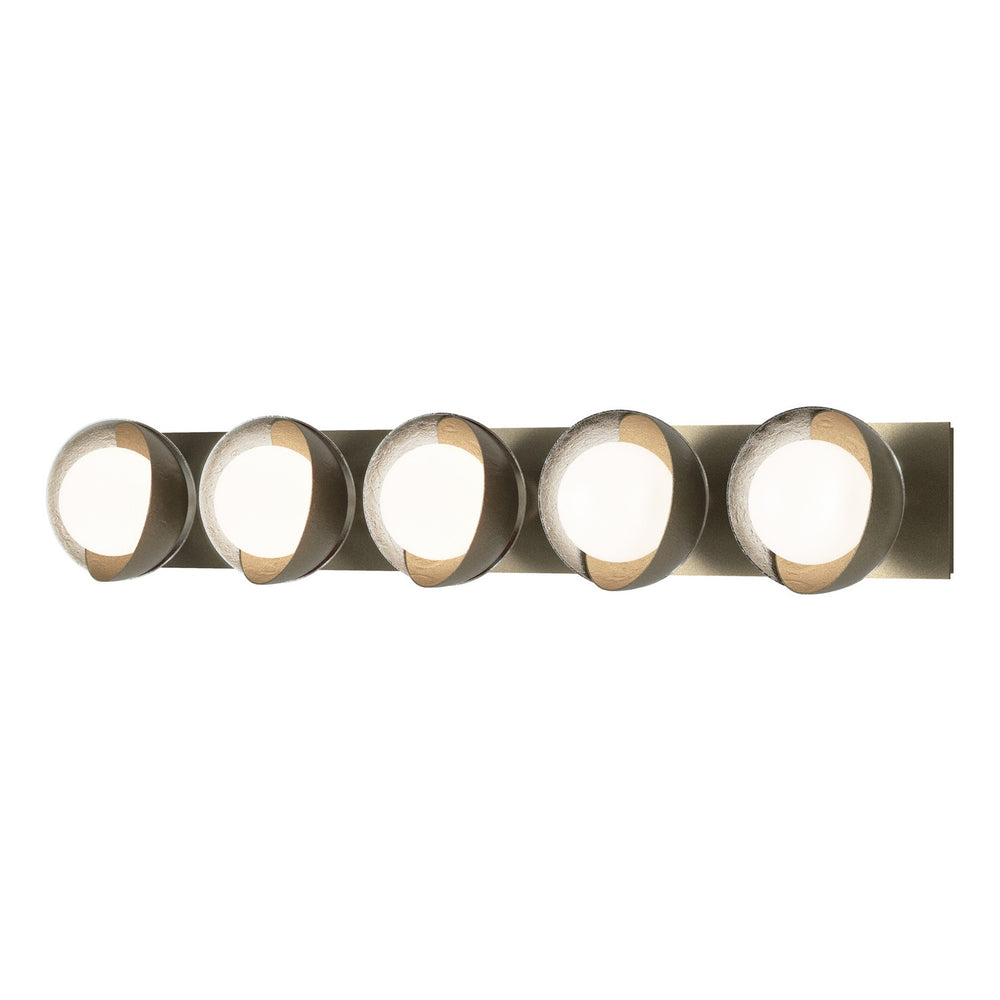 Hubbardton Forge - Five Light Bath Sconce - Brooklyn - Soft Gold- Union Lighting Luminaires Decor