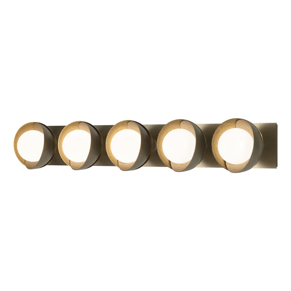 Hubbardton Forge - Five Light Bath Sconce - Brooklyn - Soft Gold- Union Lighting Luminaires Decor