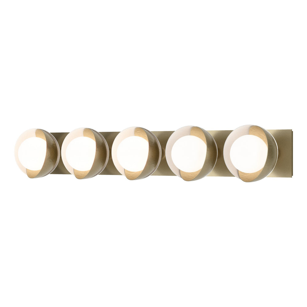 Hubbardton Forge - Five Light Wall Sconce - Brooklyn - Modern Brass- Union Lighting Luminaires Decor