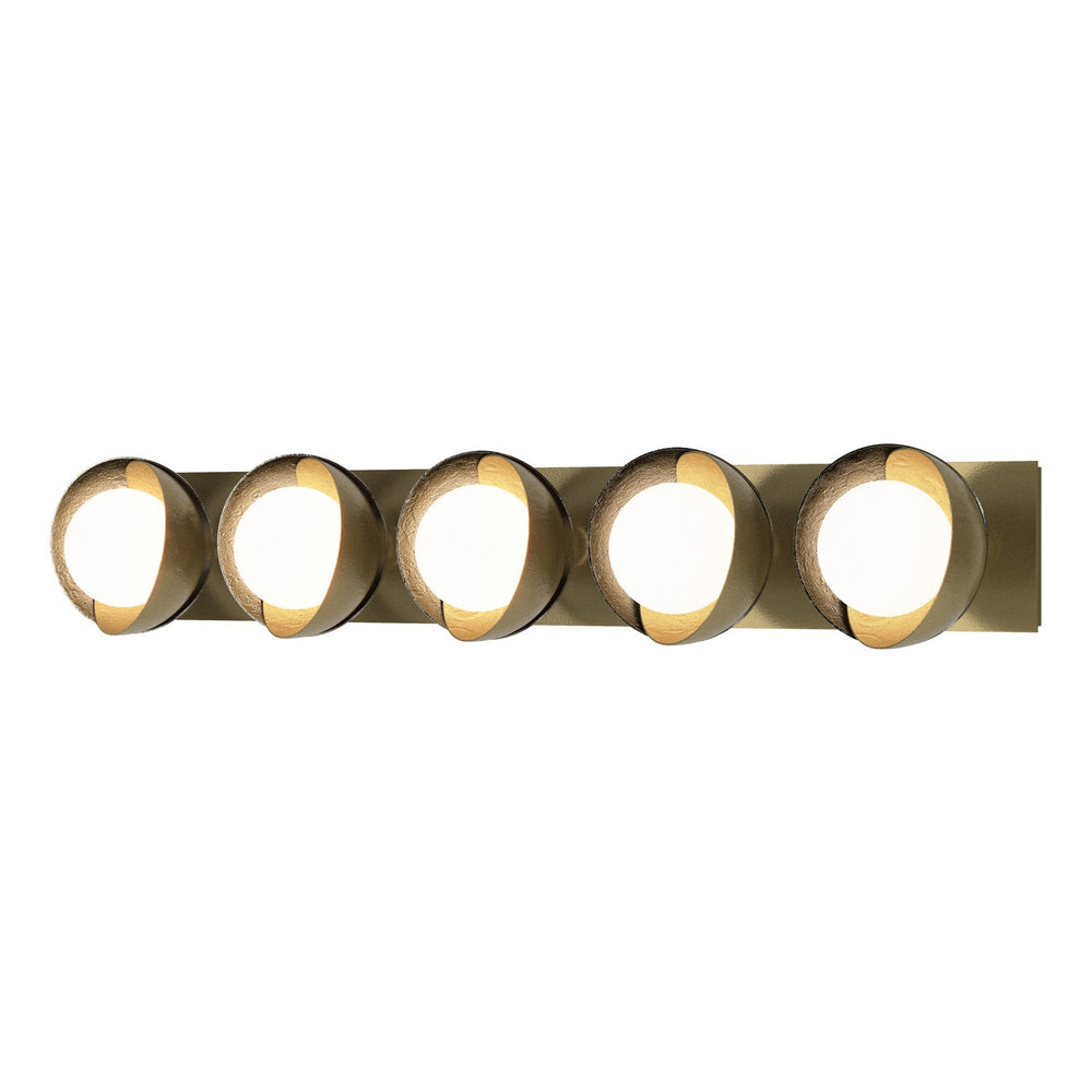 Hubbardton Forge - Five Light Bath Sconce - Brooklyn - Modern Brass- Union Lighting Luminaires Decor