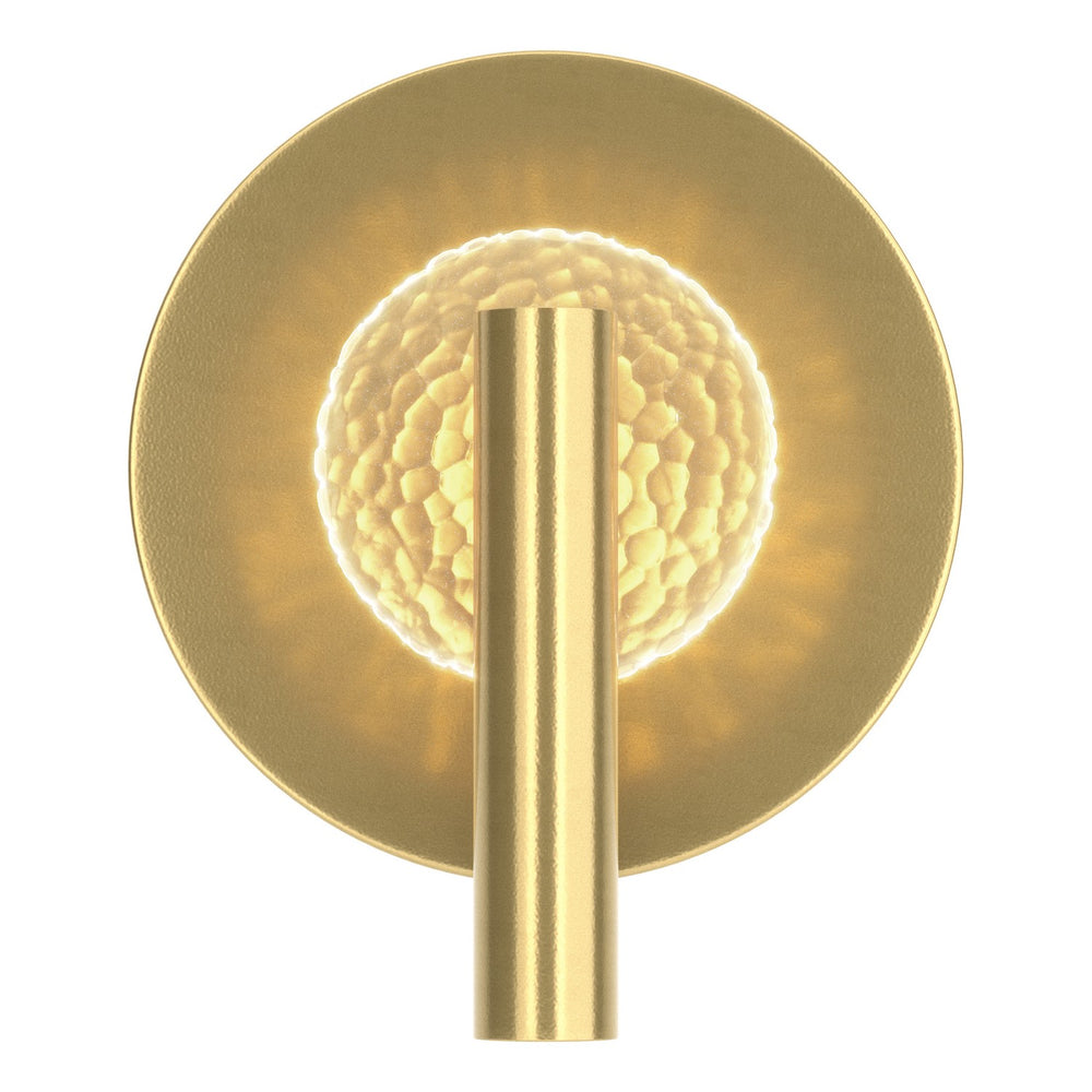 Hubbardton Forge - One Light Wall Sconce - Solstice - Modern Brass- Union Lighting Luminaires Decor