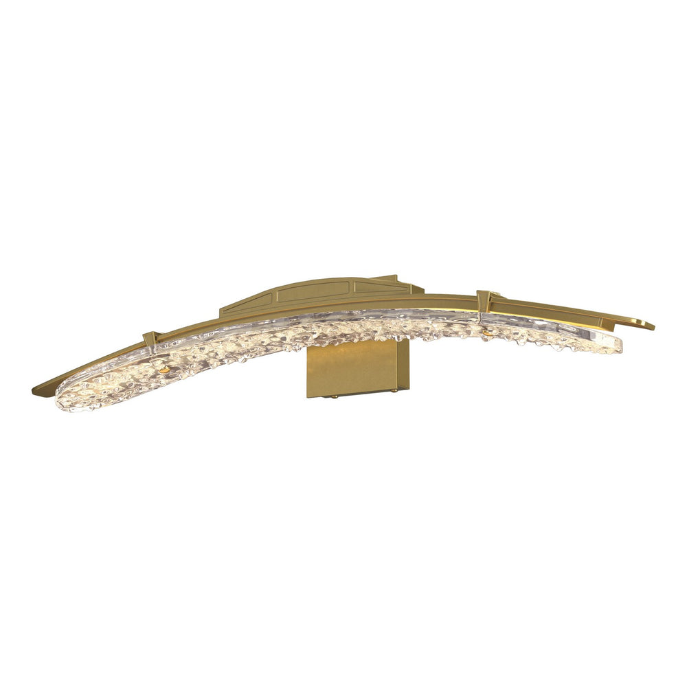 Hubbardton Forge - LED Bath Sconce - Glissade - Modern Brass- Union Lighting Luminaires Decor