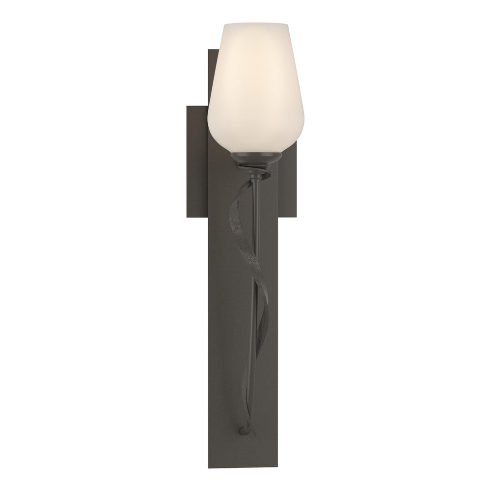 Hubbardton Forge - One Light Wall Sconce - Flora - Dark Smoke- Union Lighting Luminaires Decor