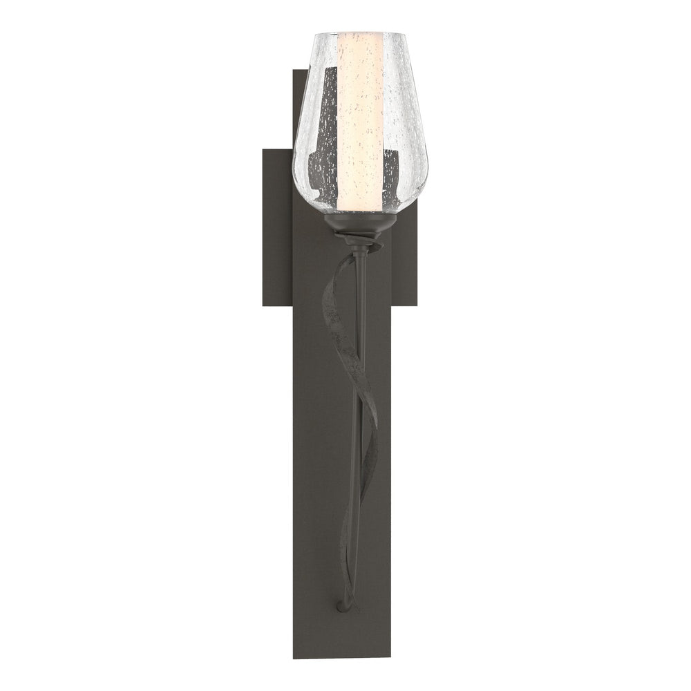 Hubbardton Forge - One Light Wall Sconce - Flora - Dark Smoke- Union Lighting Luminaires Decor
