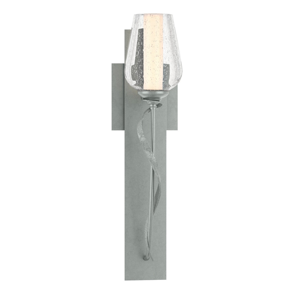 Hubbardton Forge - One Light Wall Sconce - Flora - Vintage Platinum- Union Lighting Luminaires Decor
