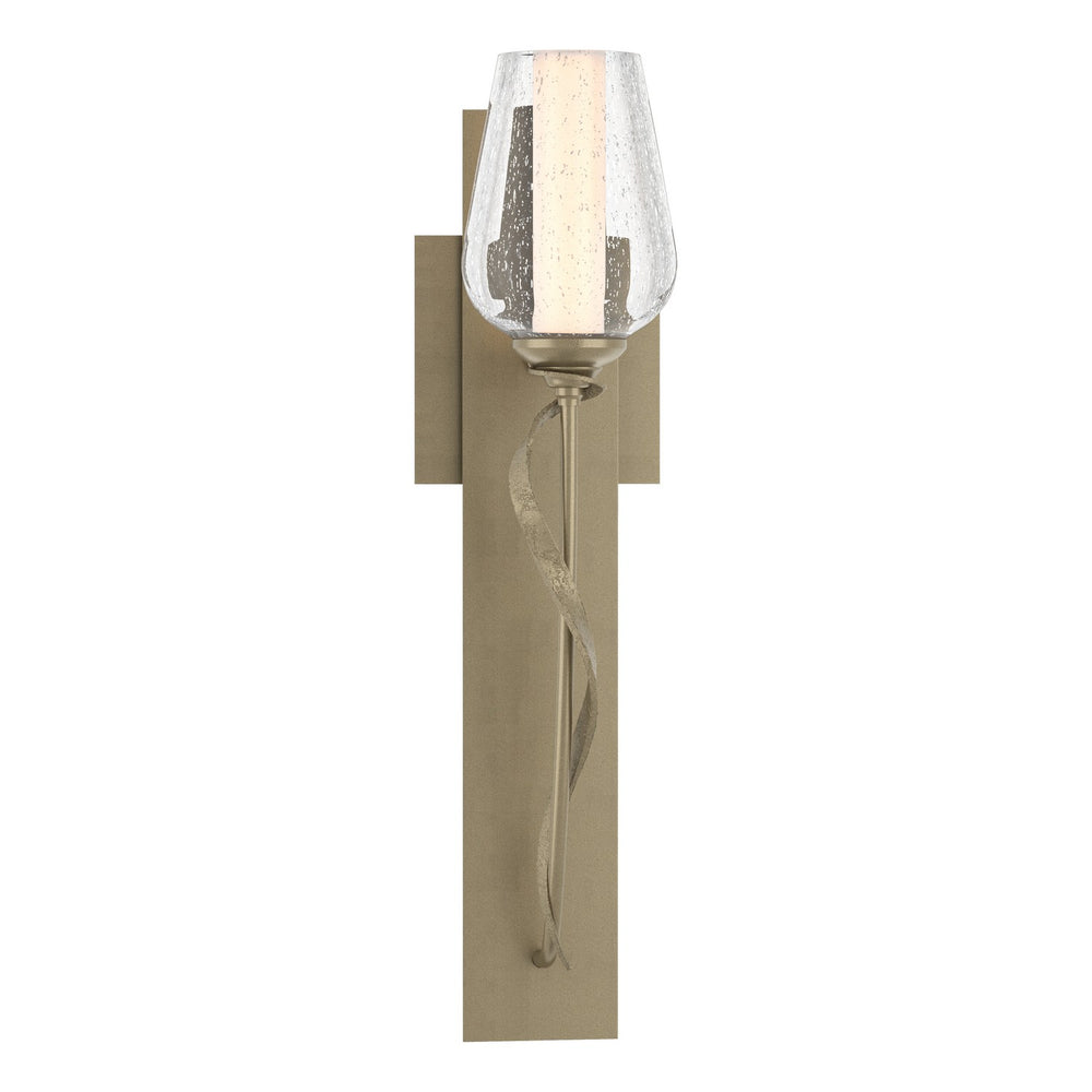 Hubbardton Forge - One Light Wall Sconce - Flora - Soft Gold- Union Lighting Luminaires Decor