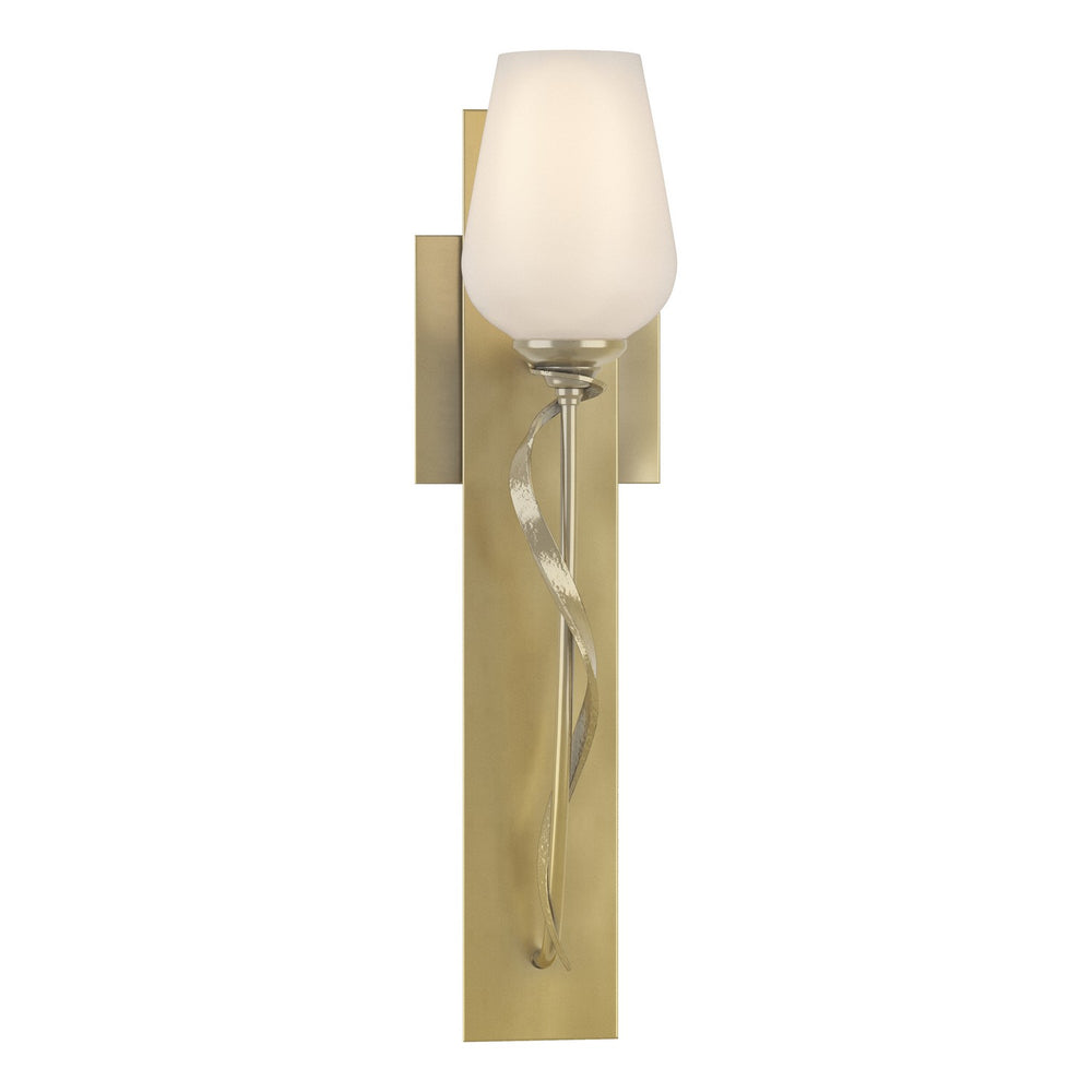 Hubbardton Forge - One Light Wall Sconce - Flora - Modern Brass- Union Lighting Luminaires Decor