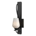 Hubbardton Forge - One Light Wall Sconce - Flora - Black- Union Lighting Luminaires Decor