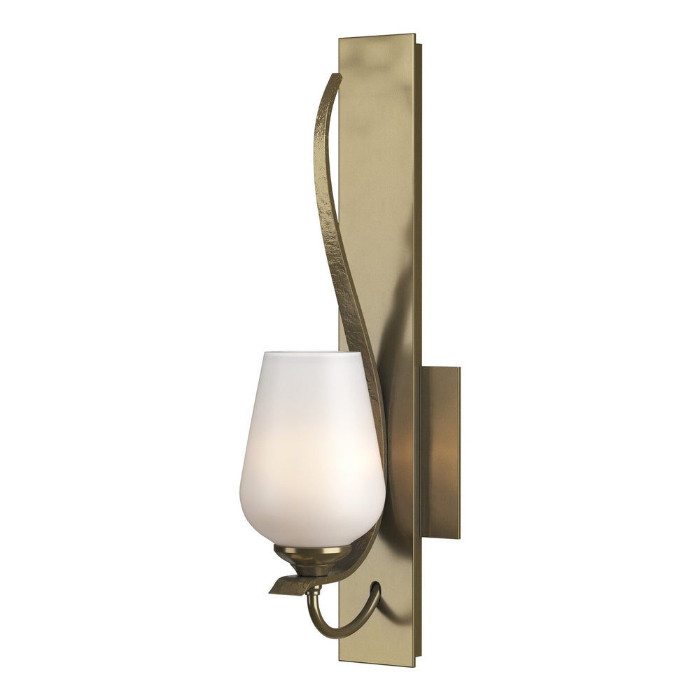 Hubbardton Forge - One Light Wall Sconce - Flora - Modern Brass- Union Lighting Luminaires Decor