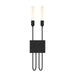 Hubbardton Forge - Two Light Wall Sconce - Lisse - Black- Union Lighting Luminaires Decor