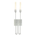 Hubbardton Forge - Two Light Wall Sconce - Lisse - Vintage Platinum- Union Lighting Luminaires Decor