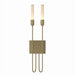 Hubbardton Forge - Two Light Wall Sconce - Lisse - Modern Brass- Union Lighting Luminaires Decor