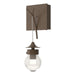 Hubbardton Forge - One Light Wall Sconce - Kiwi - Bronze- Union Lighting Luminaires Decor