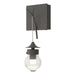 Hubbardton Forge - One Light Wall Sconce - Kiwi - Natural Iron- Union Lighting Luminaires Decor