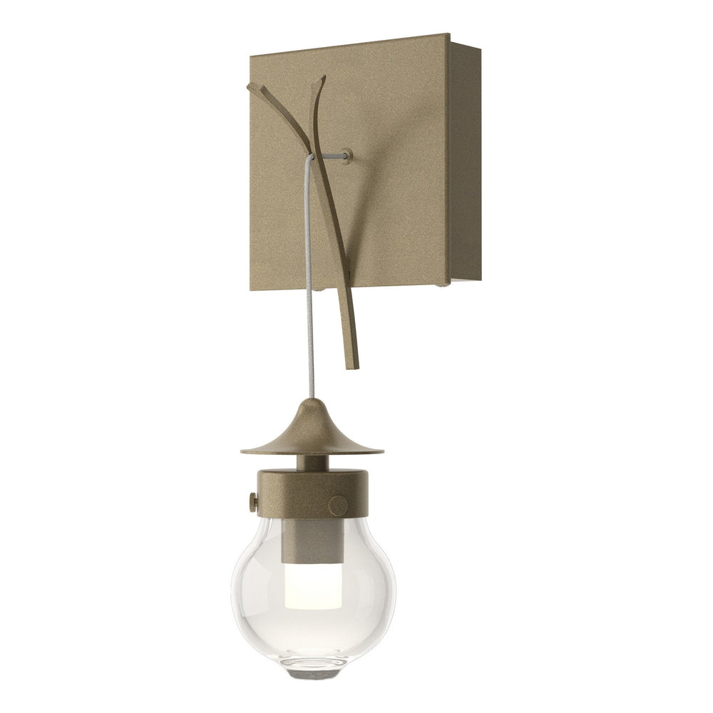 Hubbardton Forge - One Light Wall Sconce - Kiwi - Soft Gold- Union Lighting Luminaires Decor
