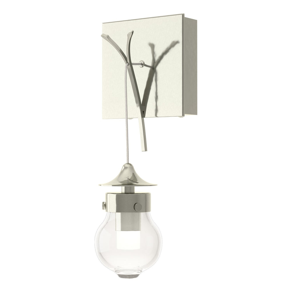 Hubbardton Forge - One Light Wall Sconce - Kiwi - Sterling- Union Lighting Luminaires Decor