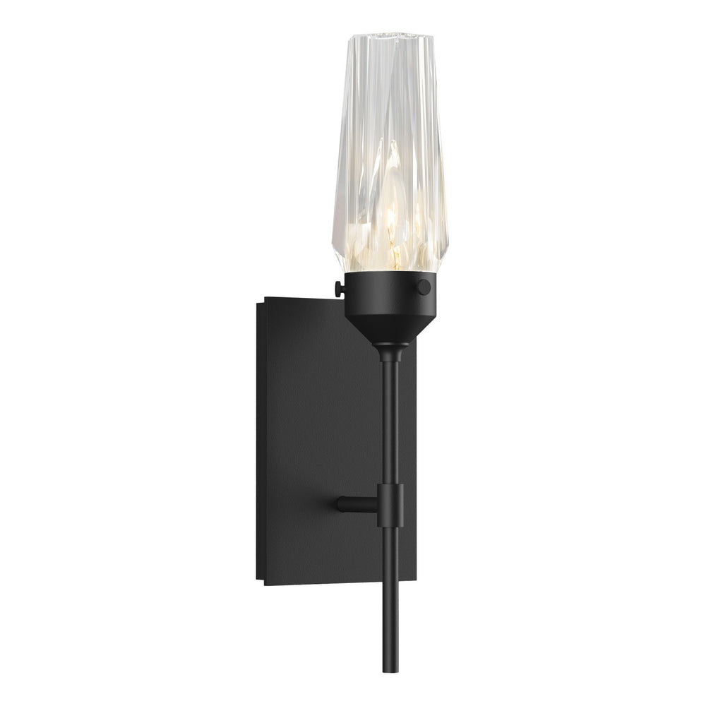 Hubbardton Forge - One Light Wall Sconce - Luma - Black- Union Lighting Luminaires Decor