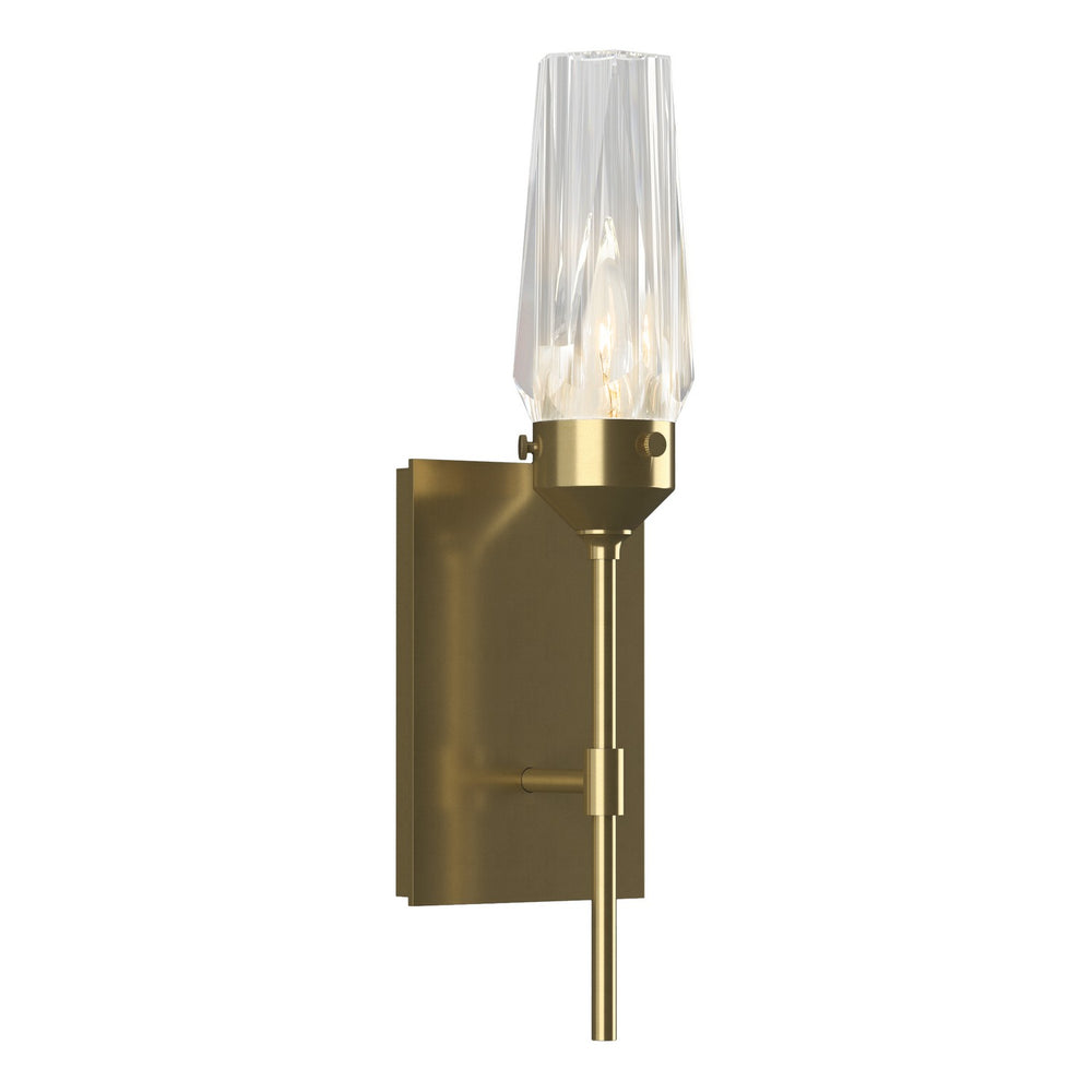 Hubbardton Forge - One Light Wall Sconce - Luma - Modern Brass- Union Lighting Luminaires Decor