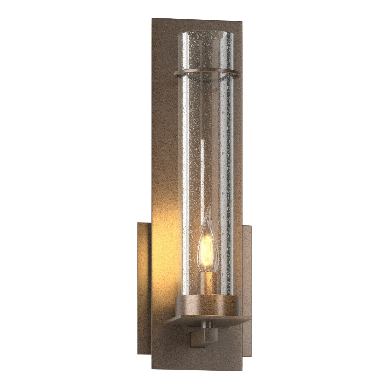 Hubbardton Forge - One Light Wall Sconce - New Town - Bronze- Union Lighting Luminaires Decor