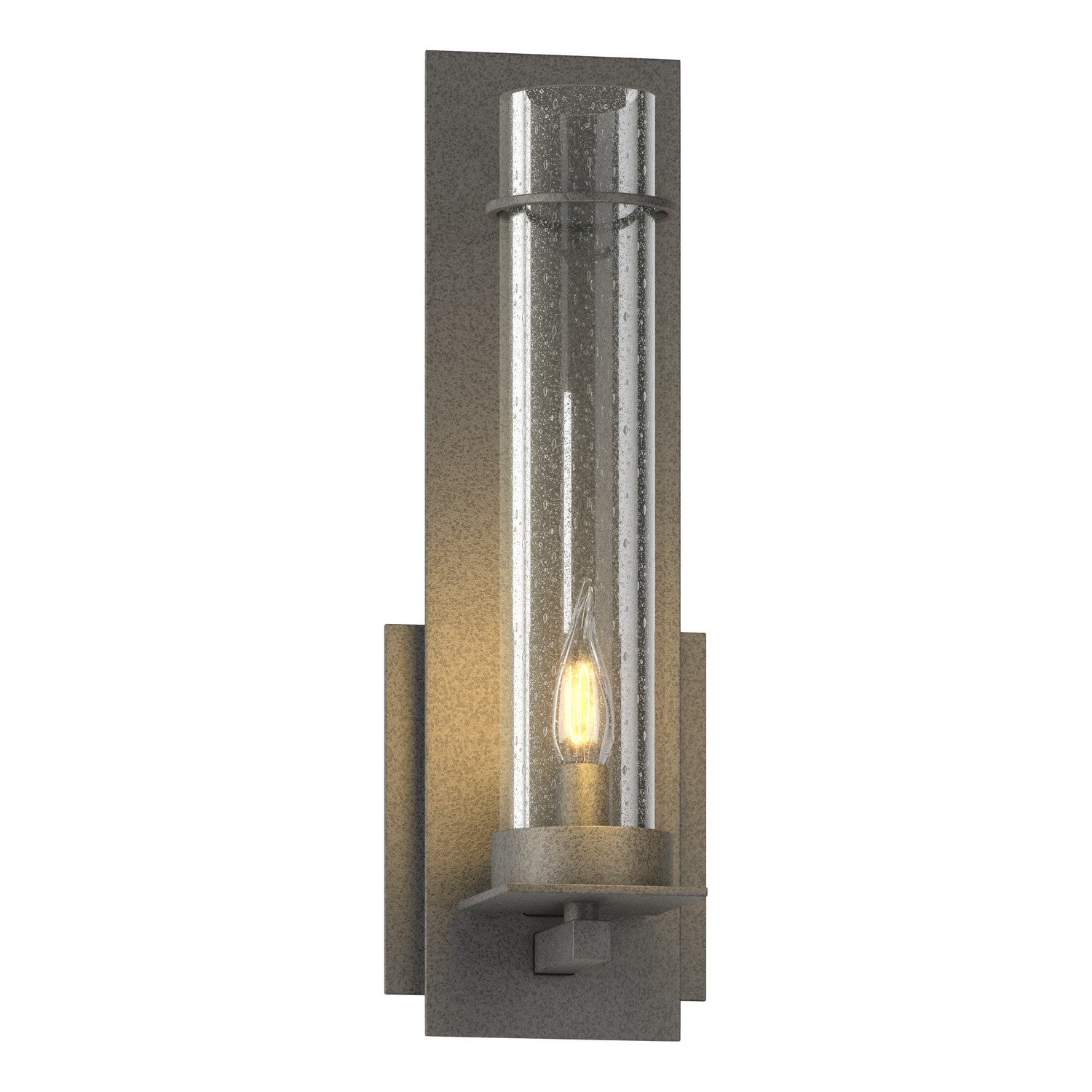 Hubbardton Forge - One Light Wall Sconce - New Town - Natural Iron- Union Lighting Luminaires Decor